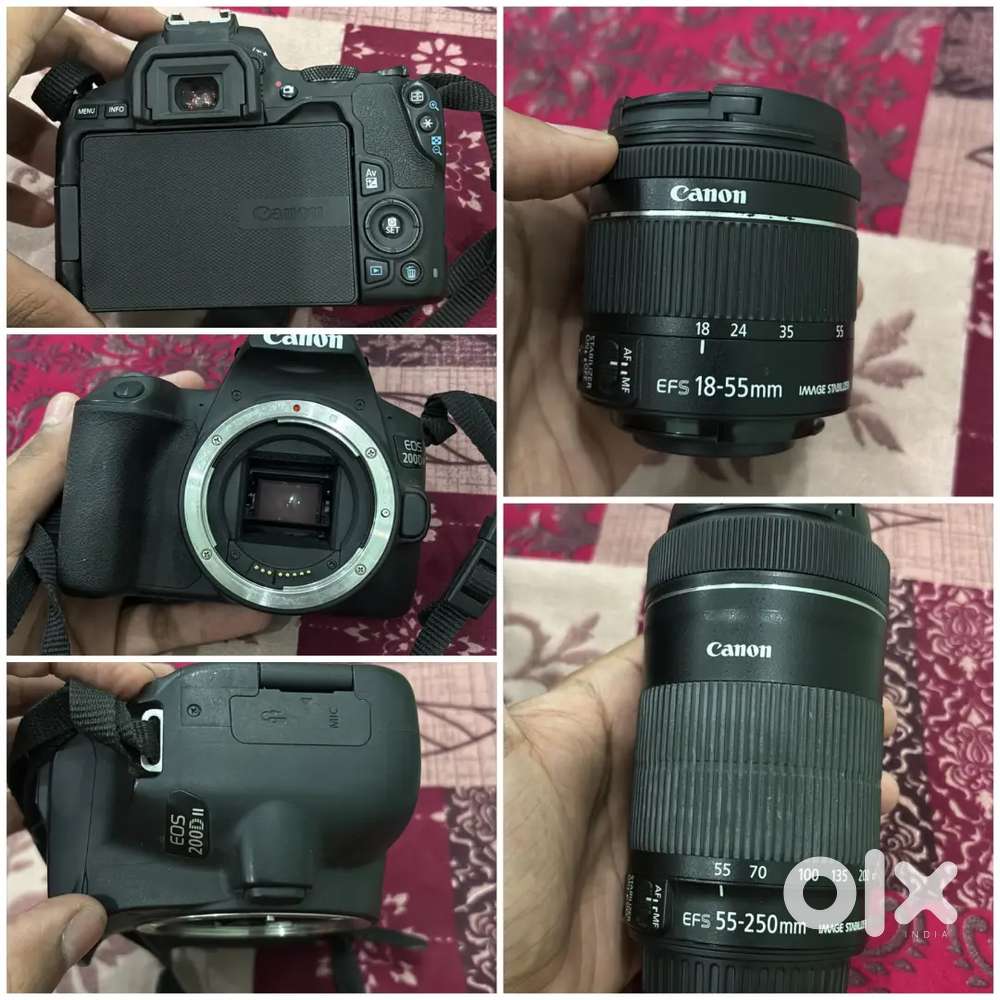 Canon 200d mark 2 combo brand new condition