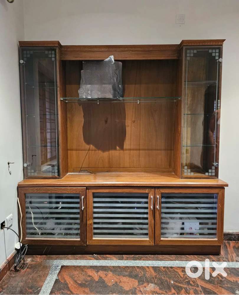 T.V Cabinet Custom-Built (Teak Wood)