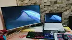 Laptop & screen set up