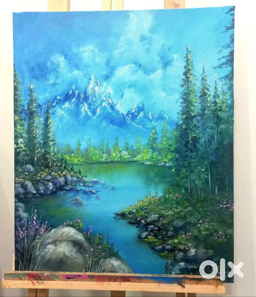 Landscape Oil Painting on Canvas – Handmade Nature Wall Art.