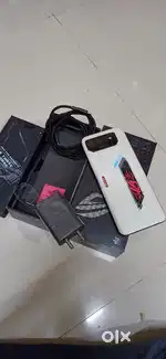 ASUS ROG 6 256GB 12GB Black Super AI gaming phone glass crack working