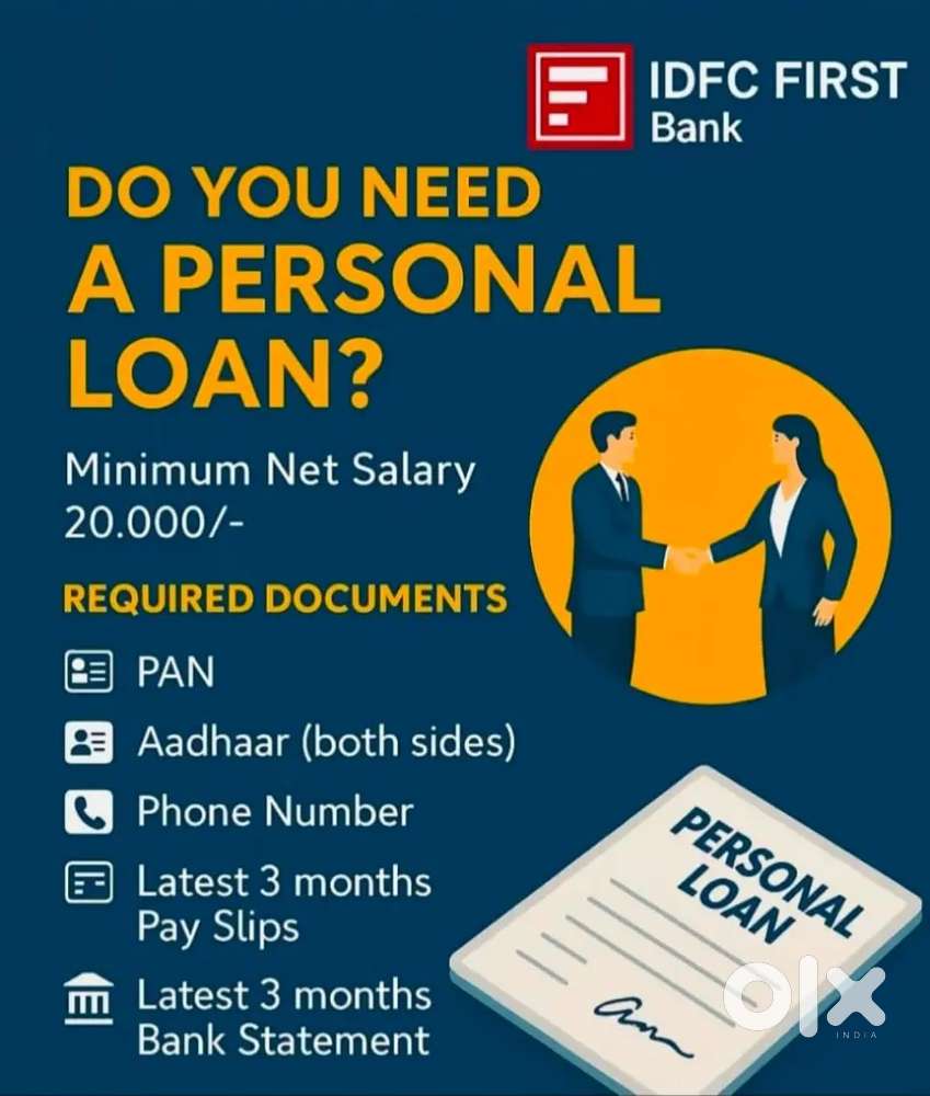 IDFC Bank Personal Loan – Fast Approval  Low Interest  No Collateral