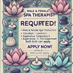 Hiring Spa Staff - Male & Female