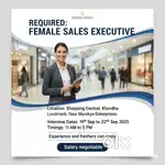 Female sales executive required