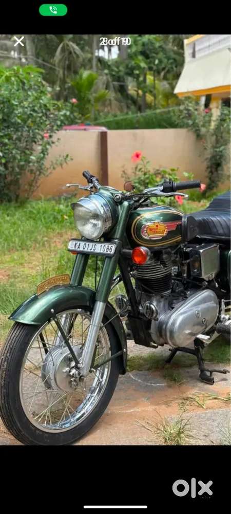 Vintage bullet next to showroom condition