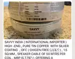 Savvy 16 awg tin copper ofc speaker cable