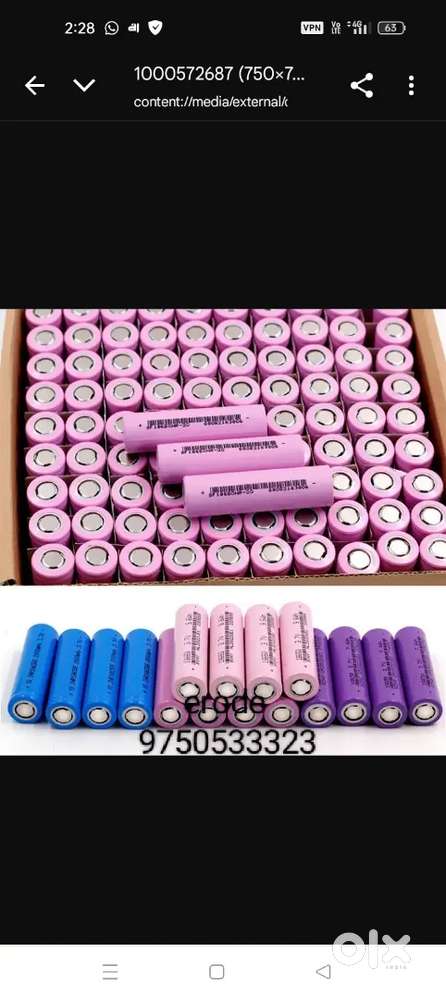 Ev bike battery cell available