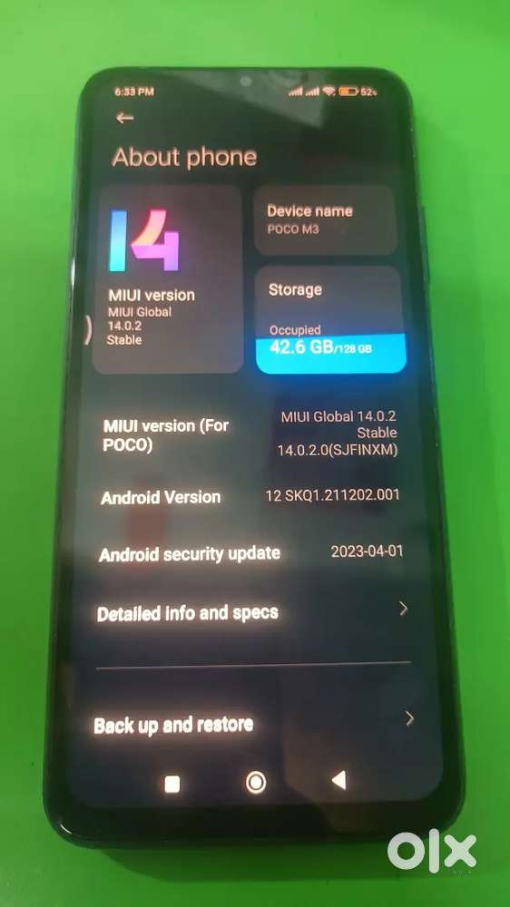 Poco M3 8 GB 128