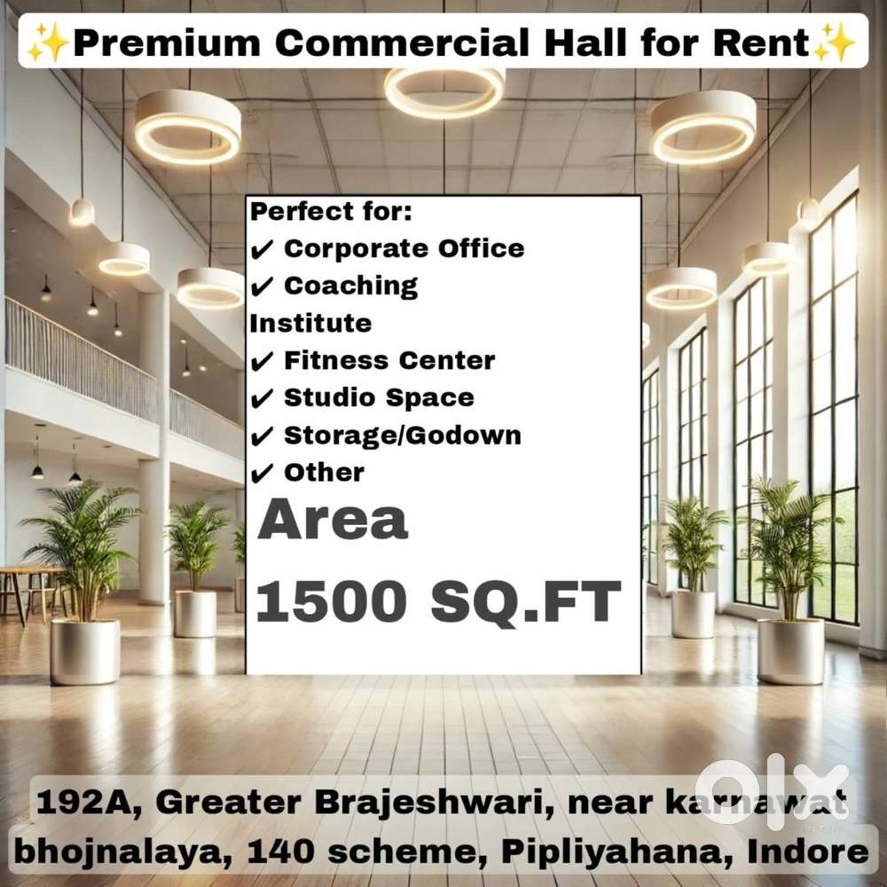 Premium Commercial Hall for Rent – Pipliyahana