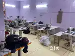 Selling my factory machines of track suits and upper
