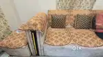 L Shaped Modern Wooden Sofa Set