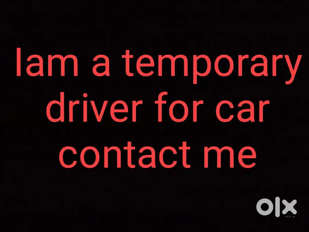 Temporary Driver for car