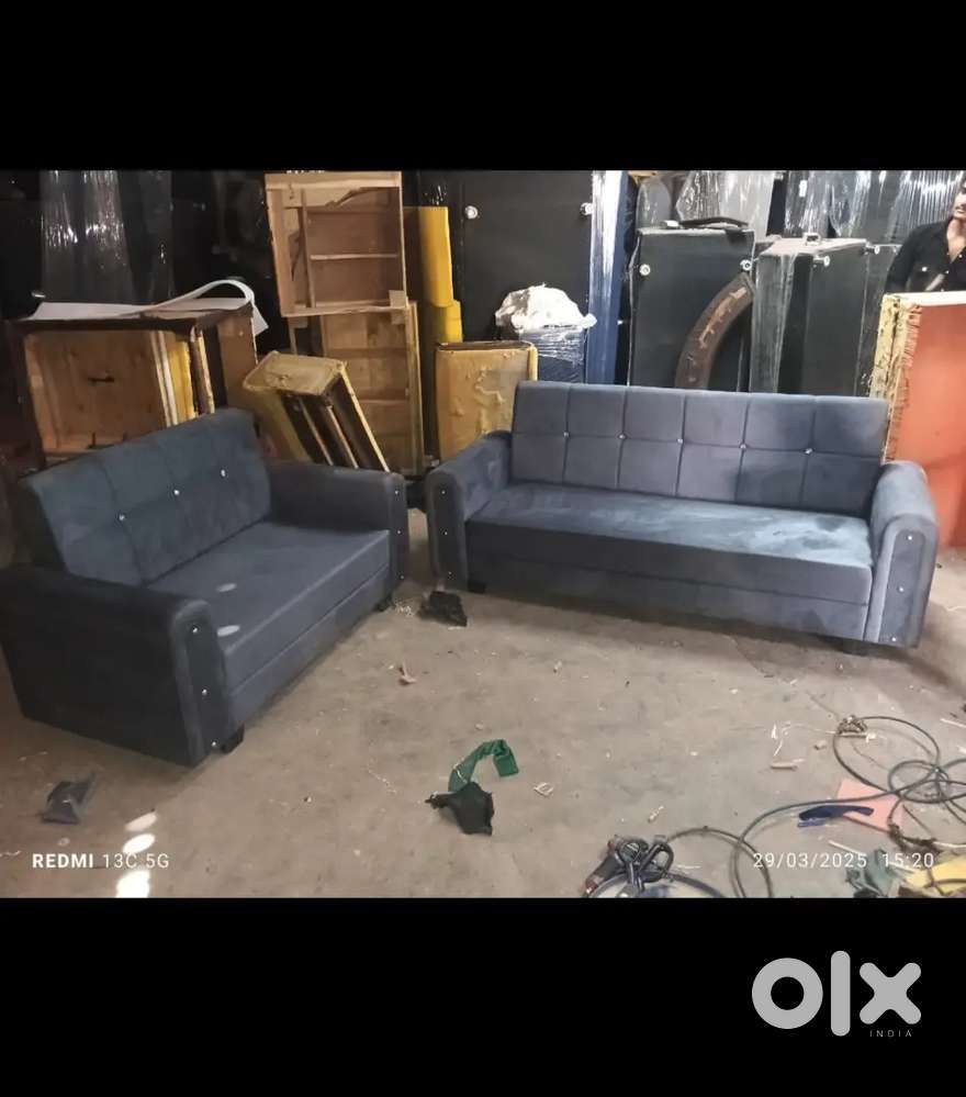 Brand new 3+2 grey color sofa set