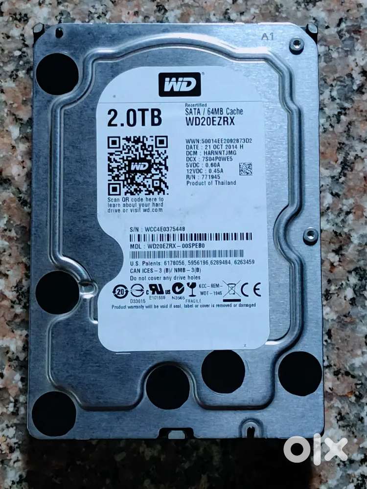 WD HARD DISK DESKTOP 2Tb