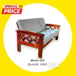 SOFA SET , WOODEN SOFA SALE NEW @  J54WE