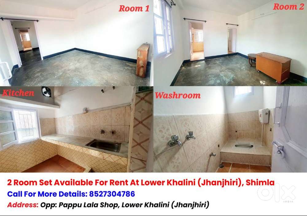 Affordable 2 Room Set For Rent in Lower Khalini (Jhanjhiri) Shimla.