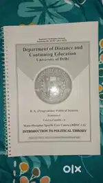 Delhi University Semester 1 Introduction To Political Theory
