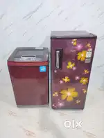 Whirlpool 3 Star Single Door Refrigerator, LG Top Load washing machine