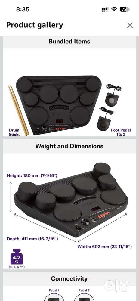 Electronic Yahama DD-75 drum kit