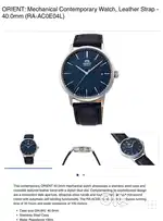 Orient automatic watch to sell