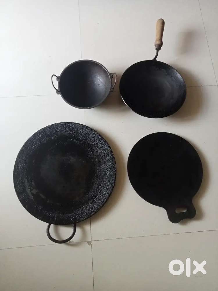 Various big size cast iron vessels