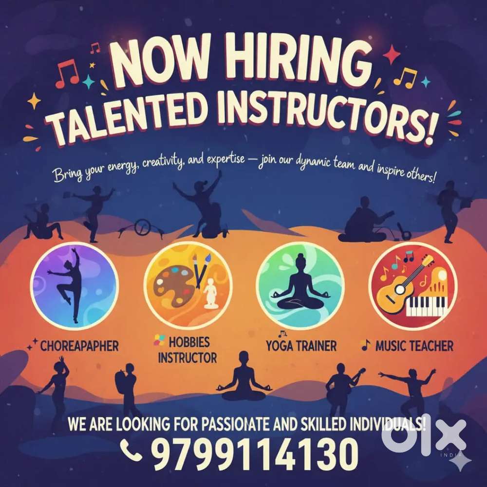 Requirement Dance Yoga and Others Activity Teacher required