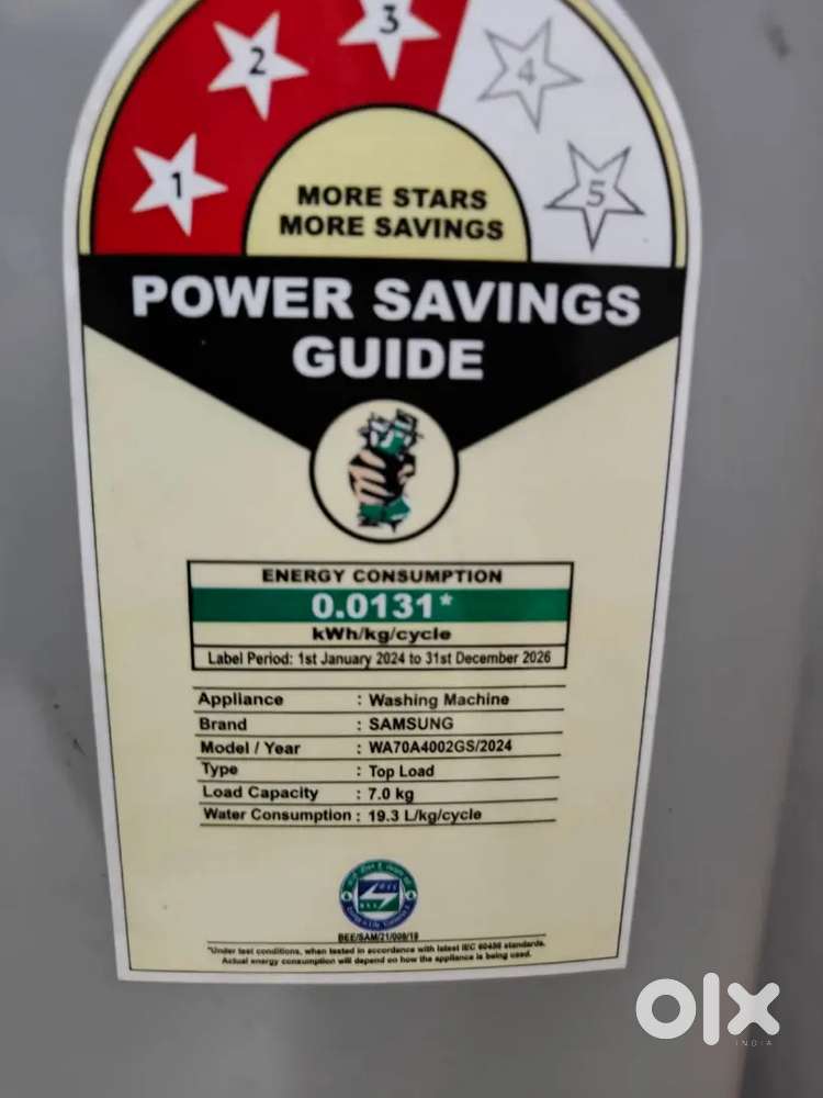 Fully Automatic Samsung 7 kg Washing Machine
