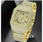 Luxury Golden Diamond Studded watch / Premium Royal Look