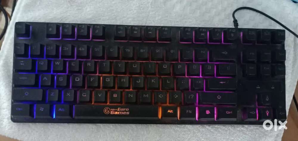 RPM Euro Games Gaming Keyboard  RGB Backlit  Great Condition