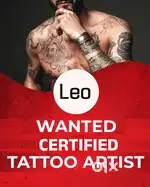 Wanted Certified tattoo artist(male)