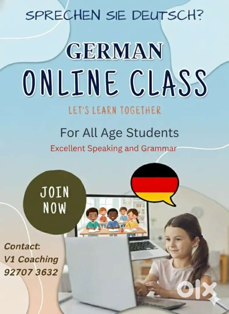 German language classes and home tuitions upto 10th class