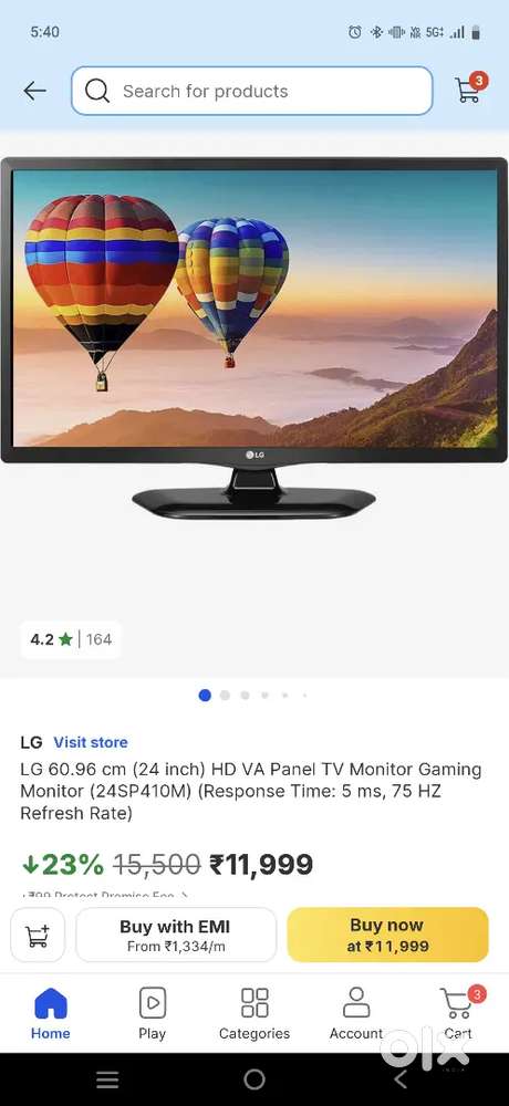 LG 24inch led