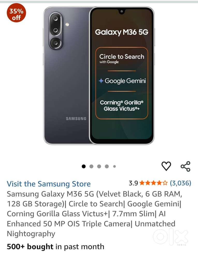 M36 6/128 5G  NEW SEAL PACK