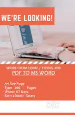 Flexible Hours Typing Job Available