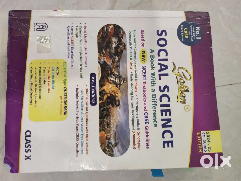 Golden social science grade 10th CBSE guide book