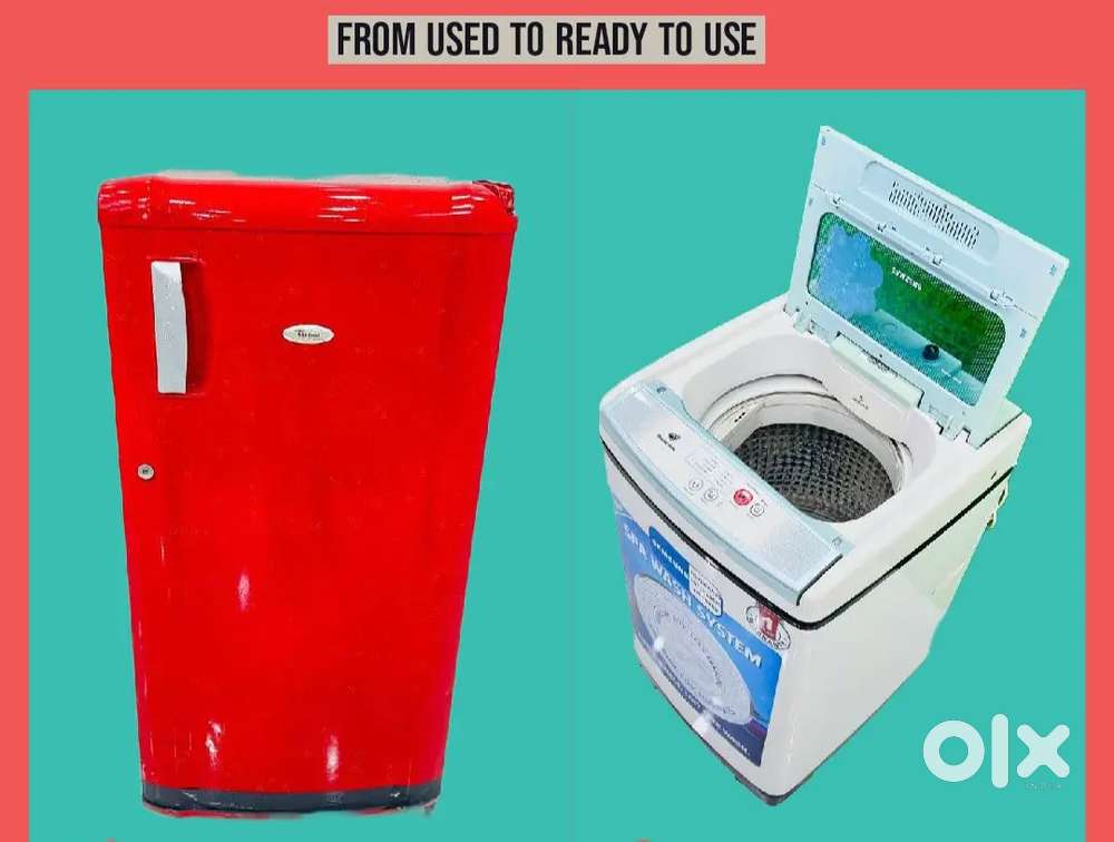 'Efficient Fridge and Washing machine for Home.Refurbished with Love