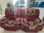 5 - seater sofa set including 2 elegent recliners