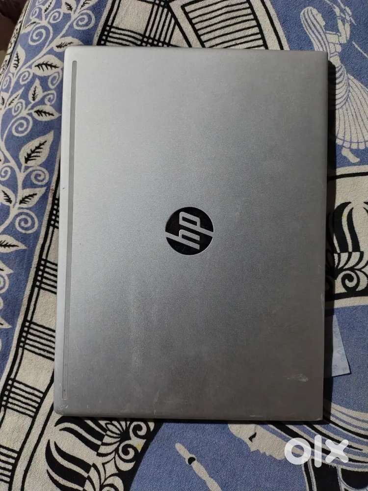 Hp silver colour laptop