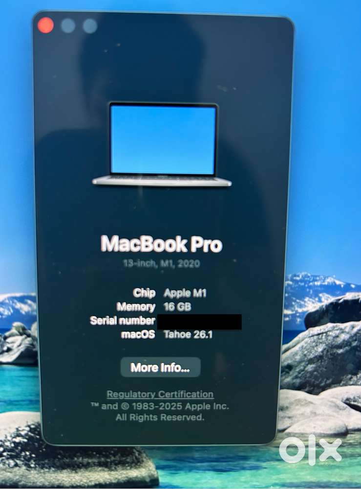 MacBook Pro 13 M1 16GB Ram 256GB SSD 100% Battery Health Brand New