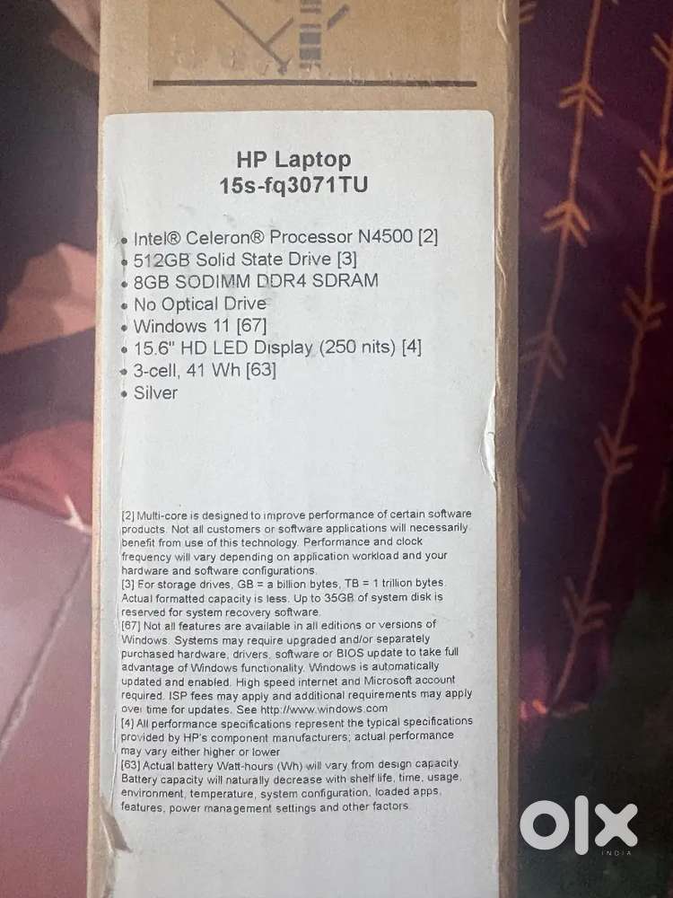 HP Laptop
15s-fq3071TU