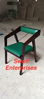 New wooden dining chair with cushion restaurant cafe furniture