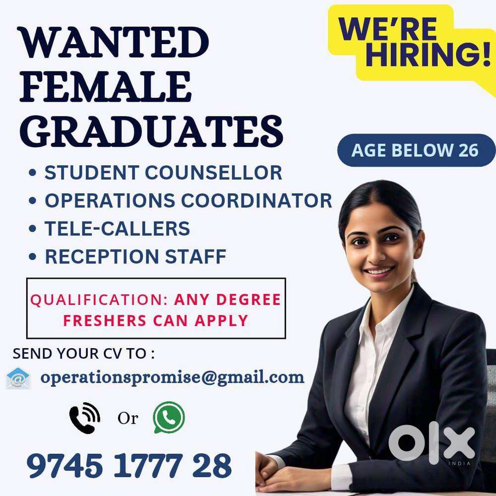 WANTED FEMALE GRADUATES - URGENT RECRUITMENT