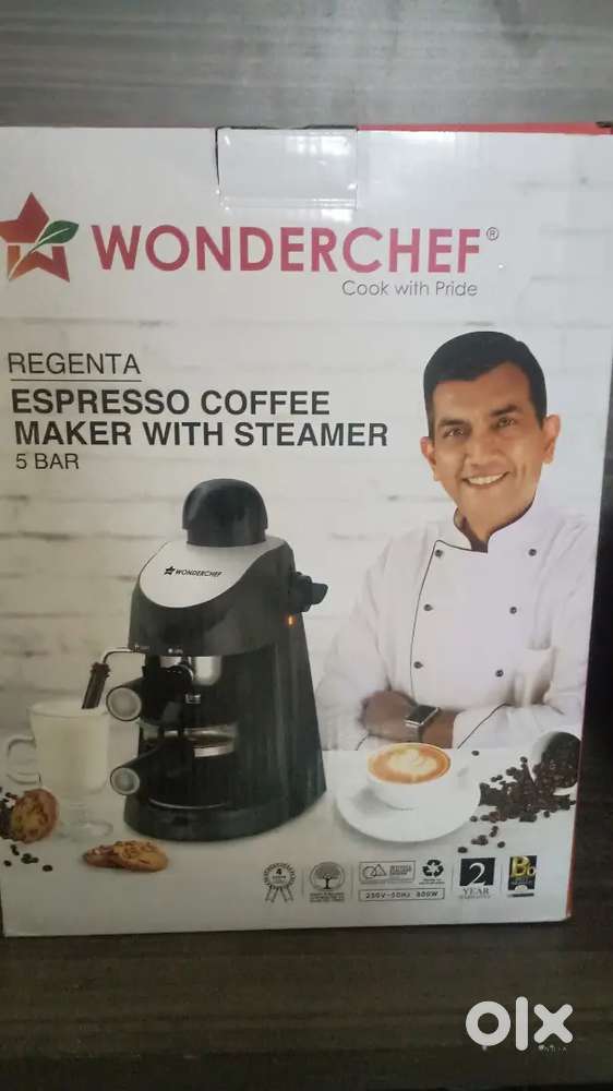 Wonderchef Coffee Maker - Espresso Coffee Maker With Steamer 5 bar
