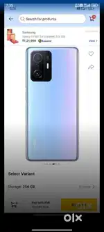 Xaomi 11 T pro 5g. 8/256 strage.120 w super fast chargar.108 mp camera