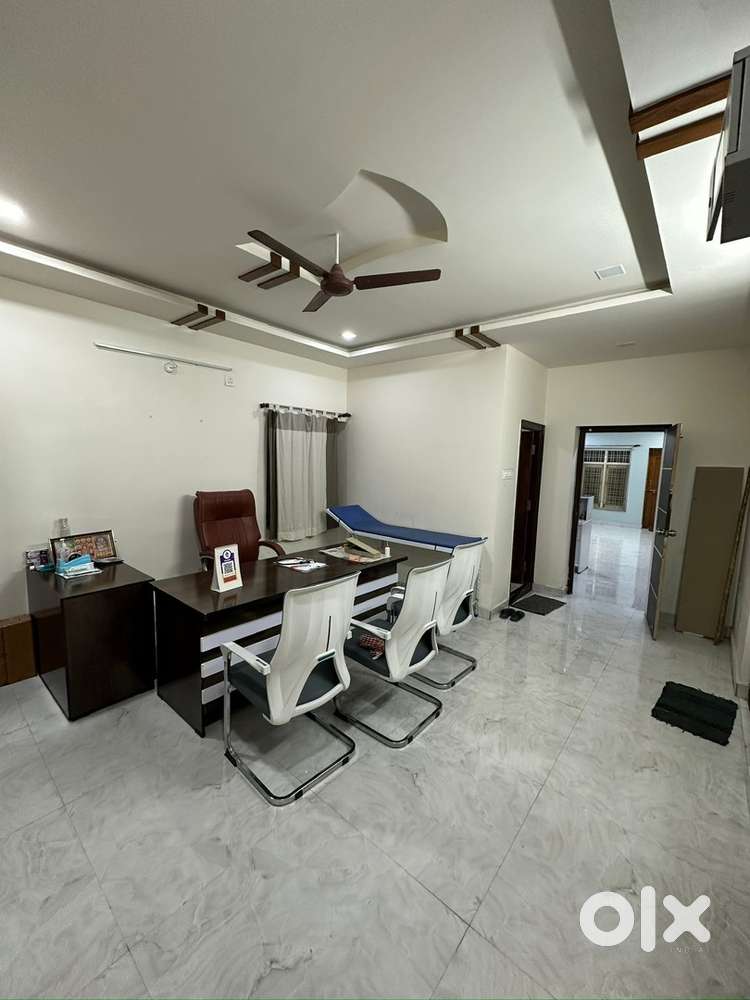 Renting out office space in a newly constructed building on main road.