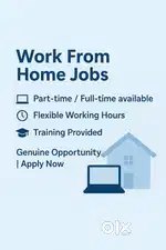 Work from home jobs - part time/full time - weekly payment