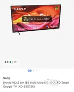Sony TV 65 inch ultra 4K with 01 year warranty left