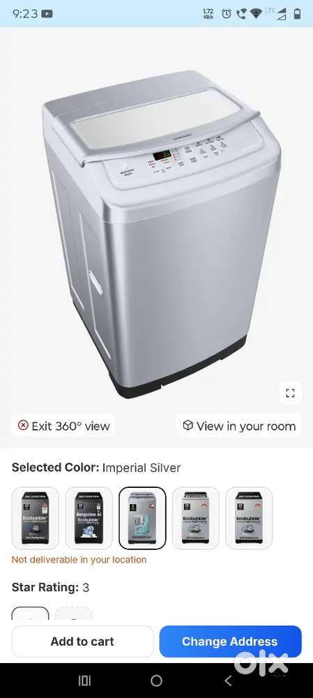 Samsung washing machine