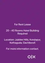 For Rent/lease 20 - 40 Rooms Hotel Building Required