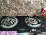 Glass Top Double Burner Gas Stove - Fabiano Brand